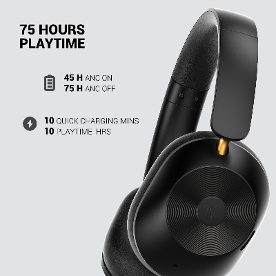 Picture of OneOdio Focus A5 Wireless Over-Ear Headphones, Hybrid Active Noise Cancelling, 75H Playtime, Hi-Res LDAC Wireless Audio, Bluetooth 5.4, Built-in Mic for Clear Calls, Low Latency Game Mode