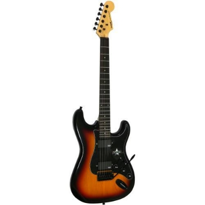 Picture of SQOE SEST210 SB  Super Stratocaster Body HH Electric Guitar Rosewood Fretboard