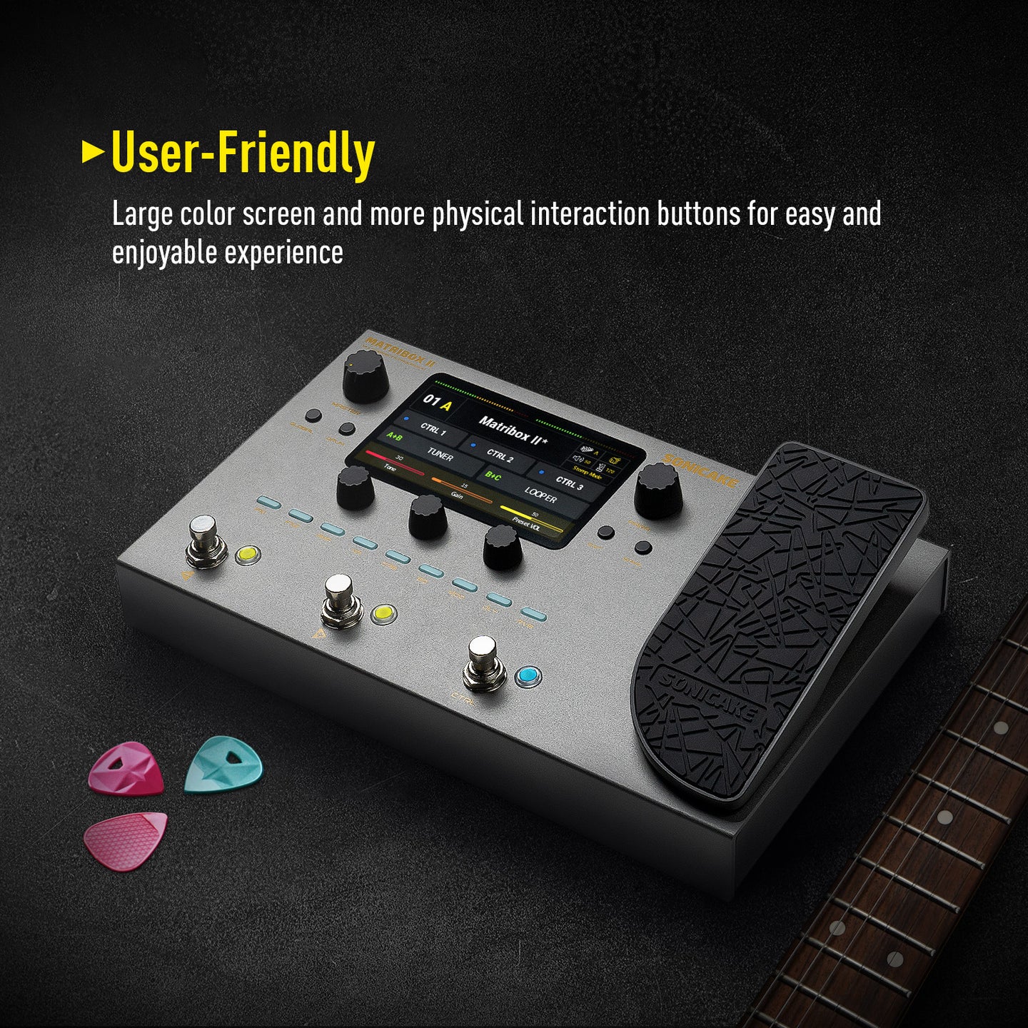 Picture of SONICAKE Matribox II QME-100 Multi-effects Guitar Processor