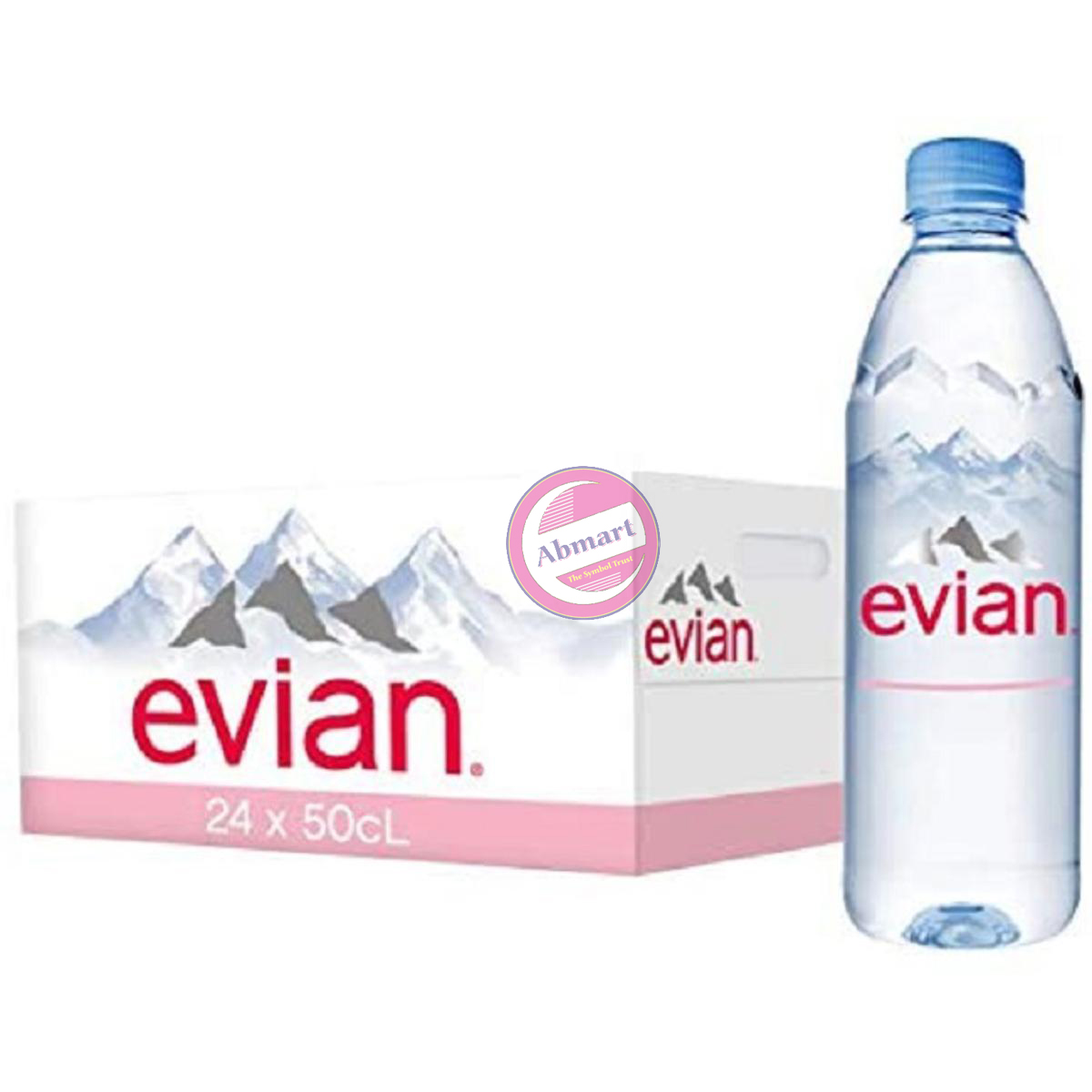 Picture of Evian Natural Mineral Water - 500 Ml - 24 Picse