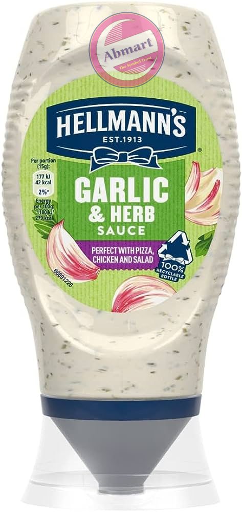 Picture of Hellmann's Creamy Garlic & Herb Sauce 250ml