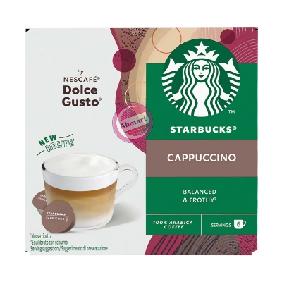 Picture of Starbucks Cappuccino Balanced & Frothy by Nescafe Dolce Gusto, Coffee Pods-120 gram