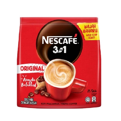 Picture of Nescaf Blend & Brew 3 In 1 Instant Coffee 1 Pack (25 Sticks) (Malaysia) - Coffee