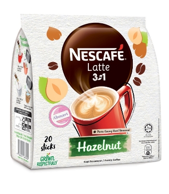 Picture of Nescaf Latte Hazelnut Coffee 20 Sticks X 24G - Coffee