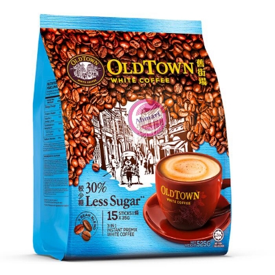 Picture of Old Town White Coffee Less Sugar 3 In1 Instant Premix White Coffee 525g