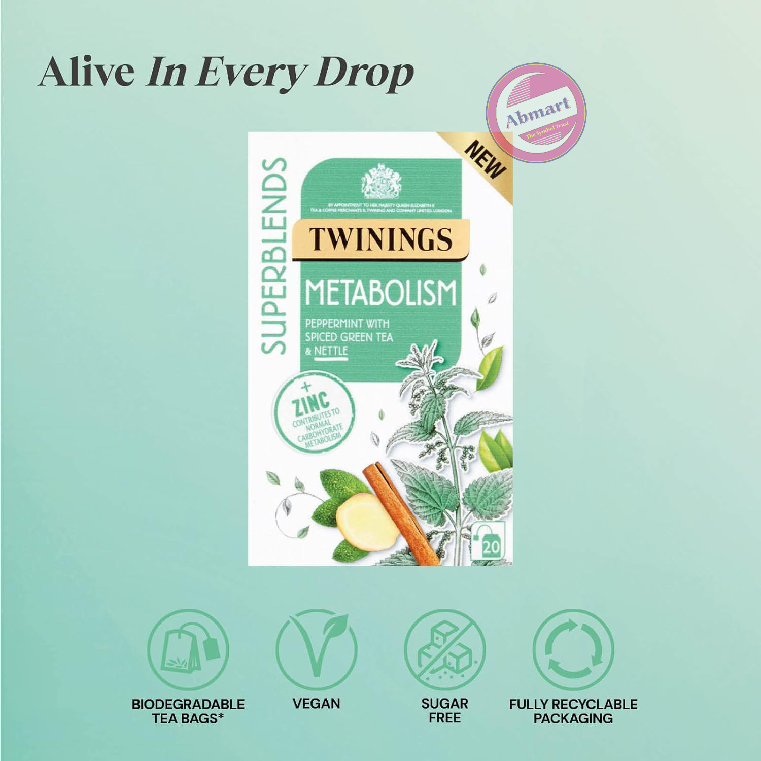 Picture of Twinings Superblends Metabolism Tea 20 Tea Bags