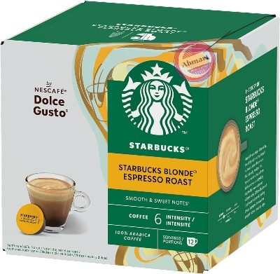 Picture of STARBUCKS Blonde Espresso Roast Coffee Pods by NESCAFÉ Dolce Gusto