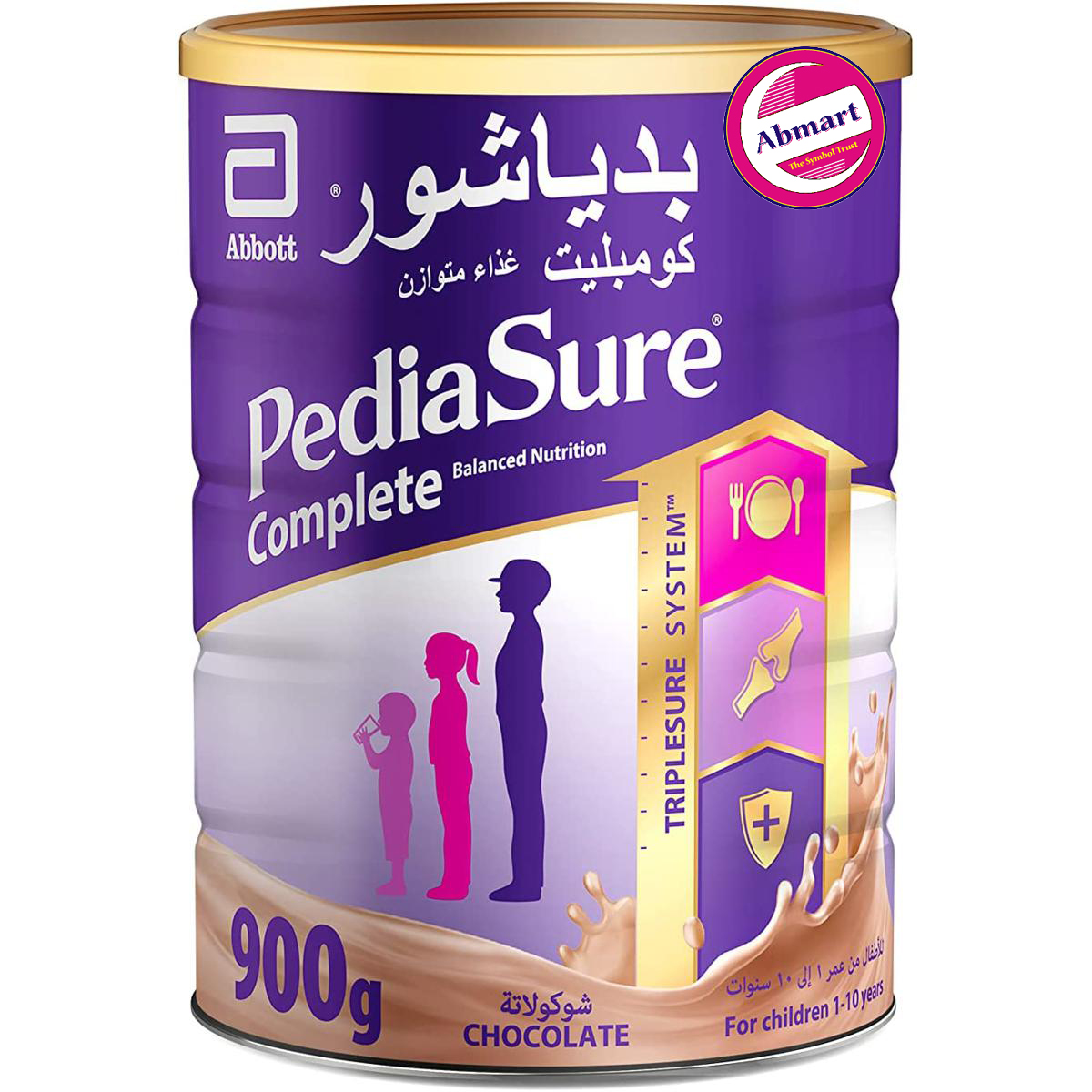Picture of Pediasure Chocolate Flavour Baby Milk (1-10 Years)-900g