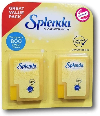 Picture of SPLENDA NEW STYLE 2x400(800) LARGE SIZE MINI NO CALORIE SWEETENERS in DISPENSER