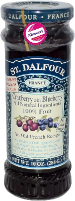 Picture of st dalfour cranberry & blueberry jam 284gm
