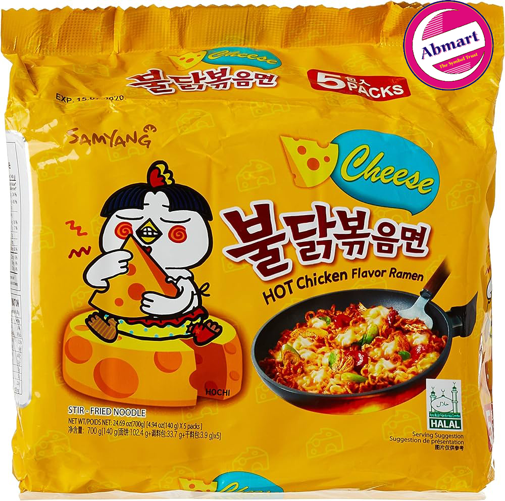 Picture of Samyang Cheese HOT Chicken Flavor Ramen - 5 in 1 Pack