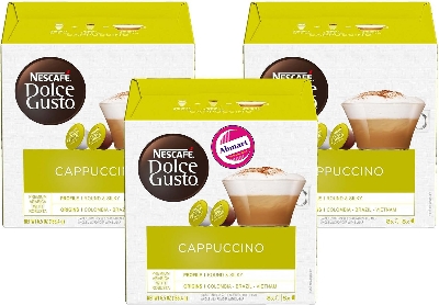Picture of NESCAFE Dolce Gusto Coffee Capsules Cappuccino, 16 Count, Pack of 3 (Deluxe Edition)