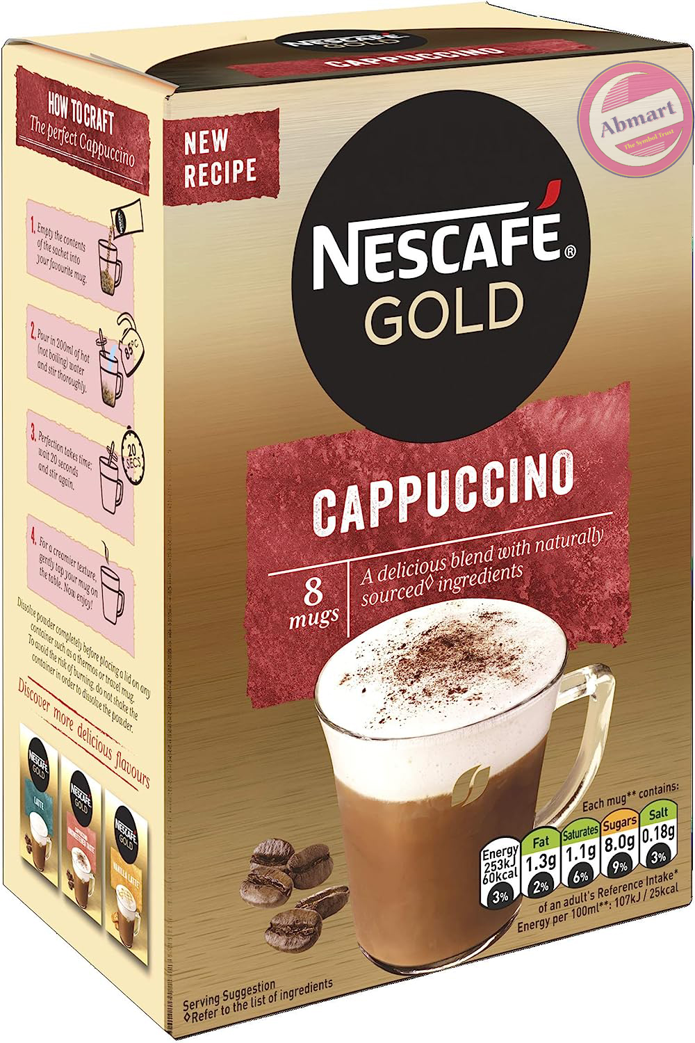 Picture of Nescafe Gold Cappuccino 8 Sachets 100gm