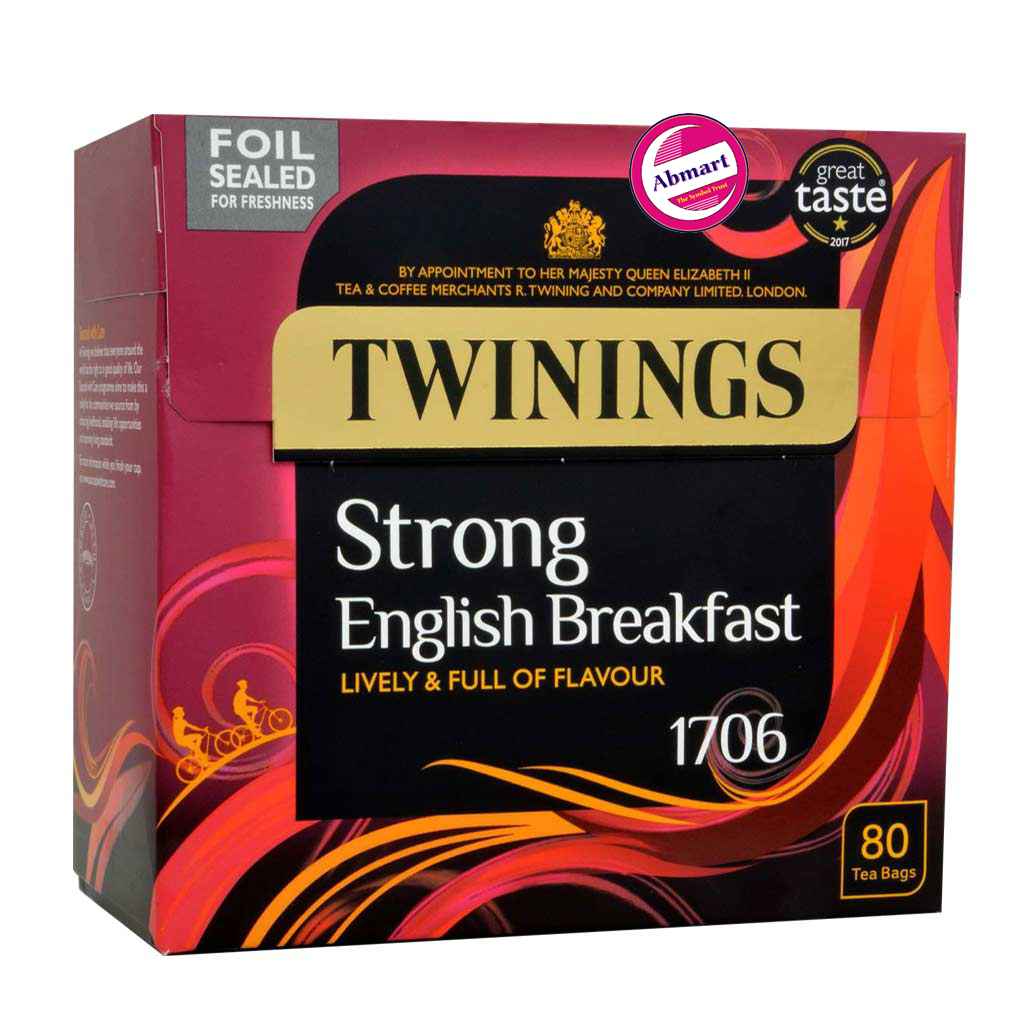 Picture of Twinings 1706 Strong English Breakfast Lively & Full of Flavour-250 gram (80 tea bags)