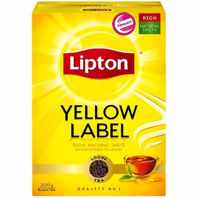 Picture of Lipton Yellow Label Black Tea 200gram (2g x100 sachets)