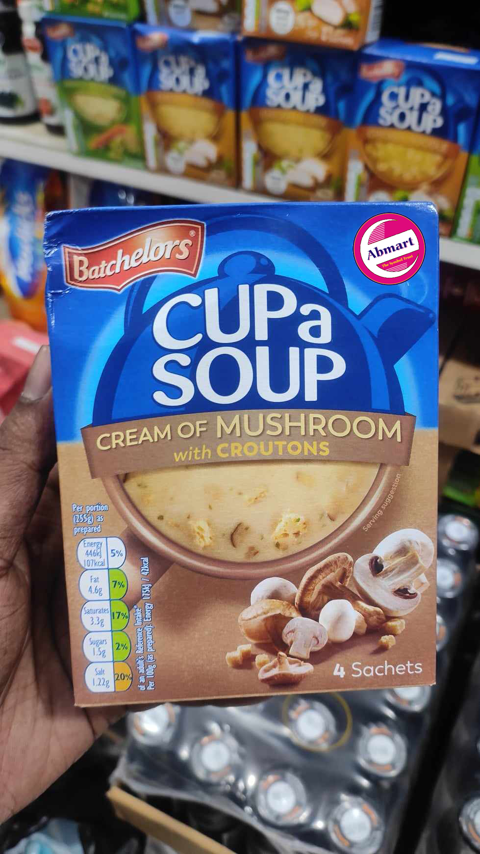 Picture of Batchelors Cup a Soup Cream of mushroom with croutons 4 sachets