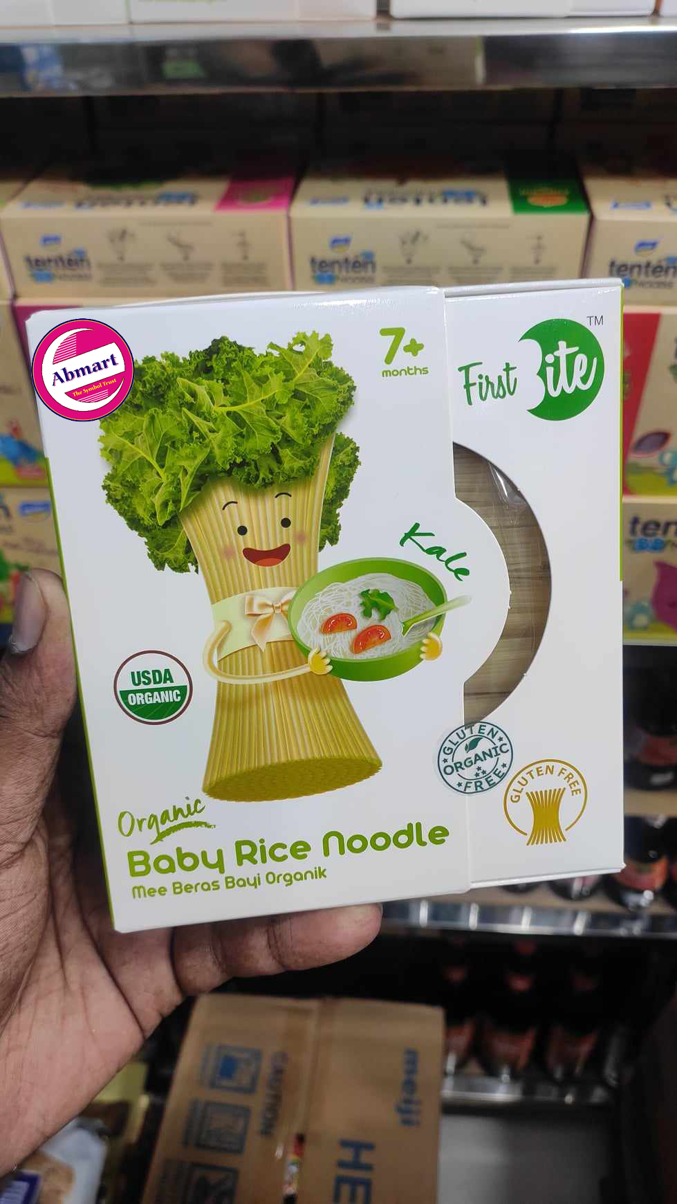 Picture of FIRST BITE Organic Baby Millet Gluten Free Noodle 180g | Kale | From 7+ Months Kids | Malaysia