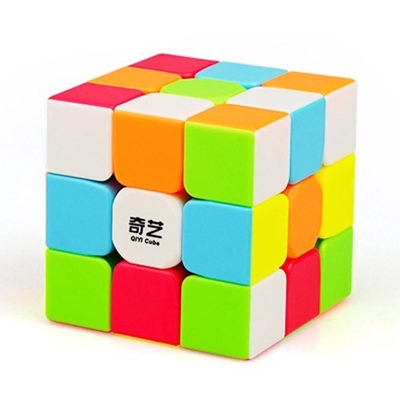 Picture of QYTOYS Sticker less 3x3 Puzzle Speed Cube Magic Rubik's Cube Puzzle Toy (5.6 cm)