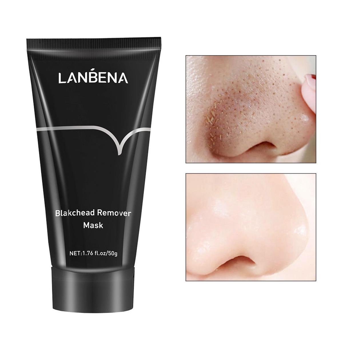 Picture of LANBENA Blackhead Remover Nose Black Mask Face Care Mud Acne Treatment Peel off Mask Pore Strip Skin Care Peel Mask