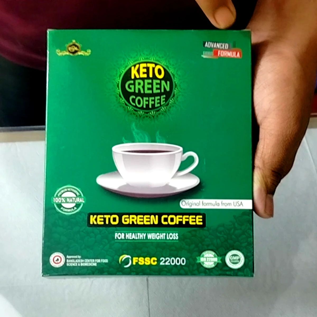 Picture of keto green coffee for healthy weight loss