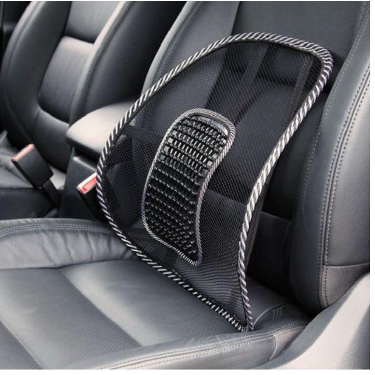 Picture of Lumbar Support Cushion - Ergonomic Right Back Support for Chairs and Seats - Provides Comfortable and Proper Posture - Black Color