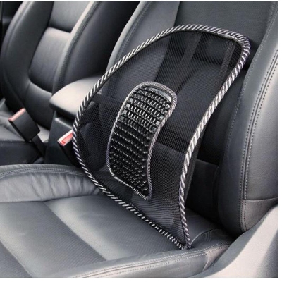 Picture of Lumbar Support Cushion - Ergonomic Right Back Support for Chairs and Seats - Provides Comfortable and Proper Posture - Black Color