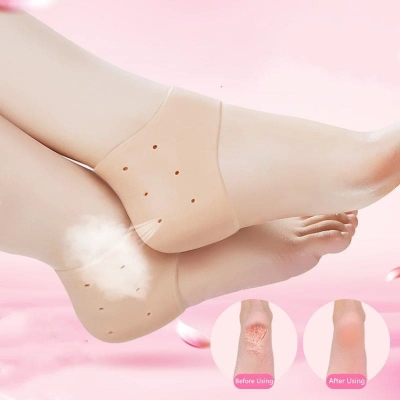 Picture of Silicon Moisturising Heel Swelling Pain Relief Foot Support to Eliminate cracks on Dubai Sports