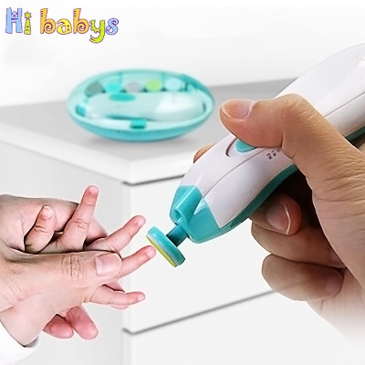Picture of Electric Nail Trimmer for Baby Newborn Nail Trimmer Manicure Kit For Baby Baby Nail Trimmer Nail Care High Quality Baby Nail Trimmer Baby Care Set Electric Manicure Set Electric Nail Cutter for Baby