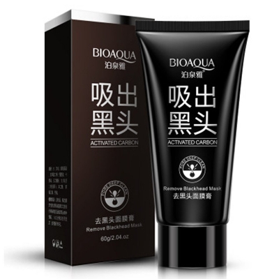 Picture of Bioaqua Blackhead Deep cleansing Purifying Peel Acne Pimples Remover Black Mud Mask skin care product- 60g face mask