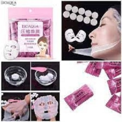 Picture of Bioaqua Compressed Facial Sheet Mask - Organic Candy Mask 50 Pcs