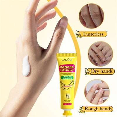 Picture of SADOER Banana Hair Removal Cream Non Irritating Quick Whole Body Axillary Armpit Arm Leg Privates Hair Removal Removes Cream