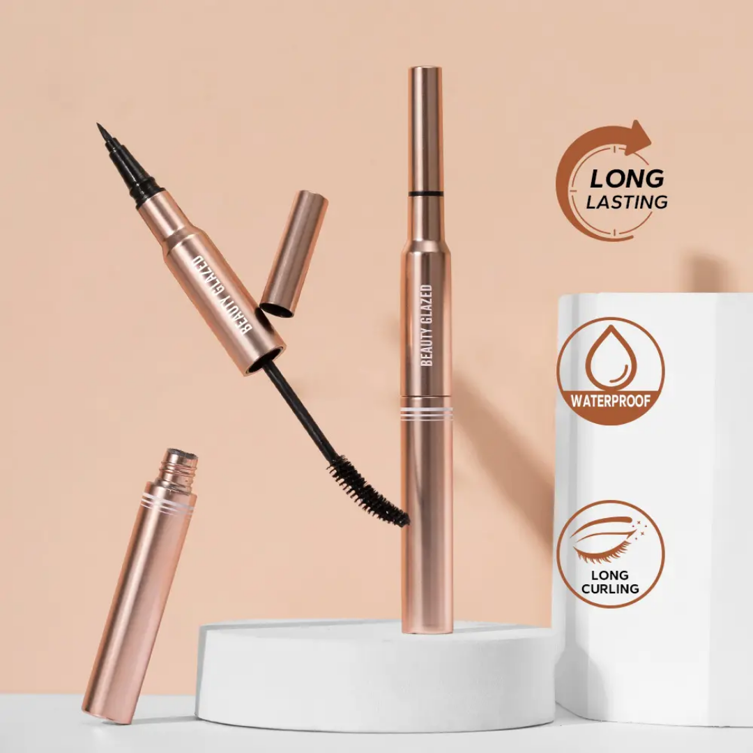 Picture of Beauty Glazed 2-in-1 Waterproof Eyeliner & Mascara – Long Lasting & Curling