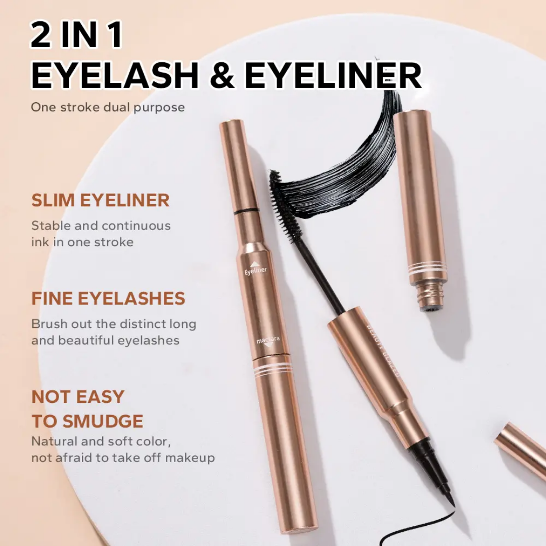 Picture of Beauty Glazed 2-in-1 Waterproof Eyeliner & Mascara – Long Lasting & Curling