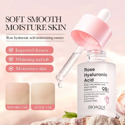 Picture of Bioaqua Rose Hyaluronic Acid Moisturizing Essence 30ml