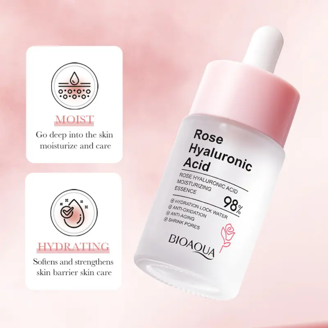 Picture of Bioaqua Rose Hyaluronic Acid Moisturizing Essence 30ml