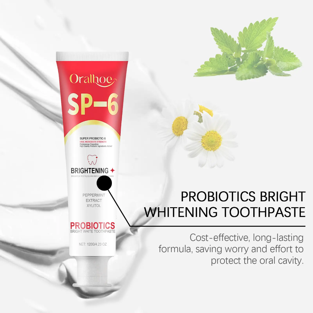 Picture of Oralhoe SP-6 Brightening + PROBIOTICS Bright White Toothpaste