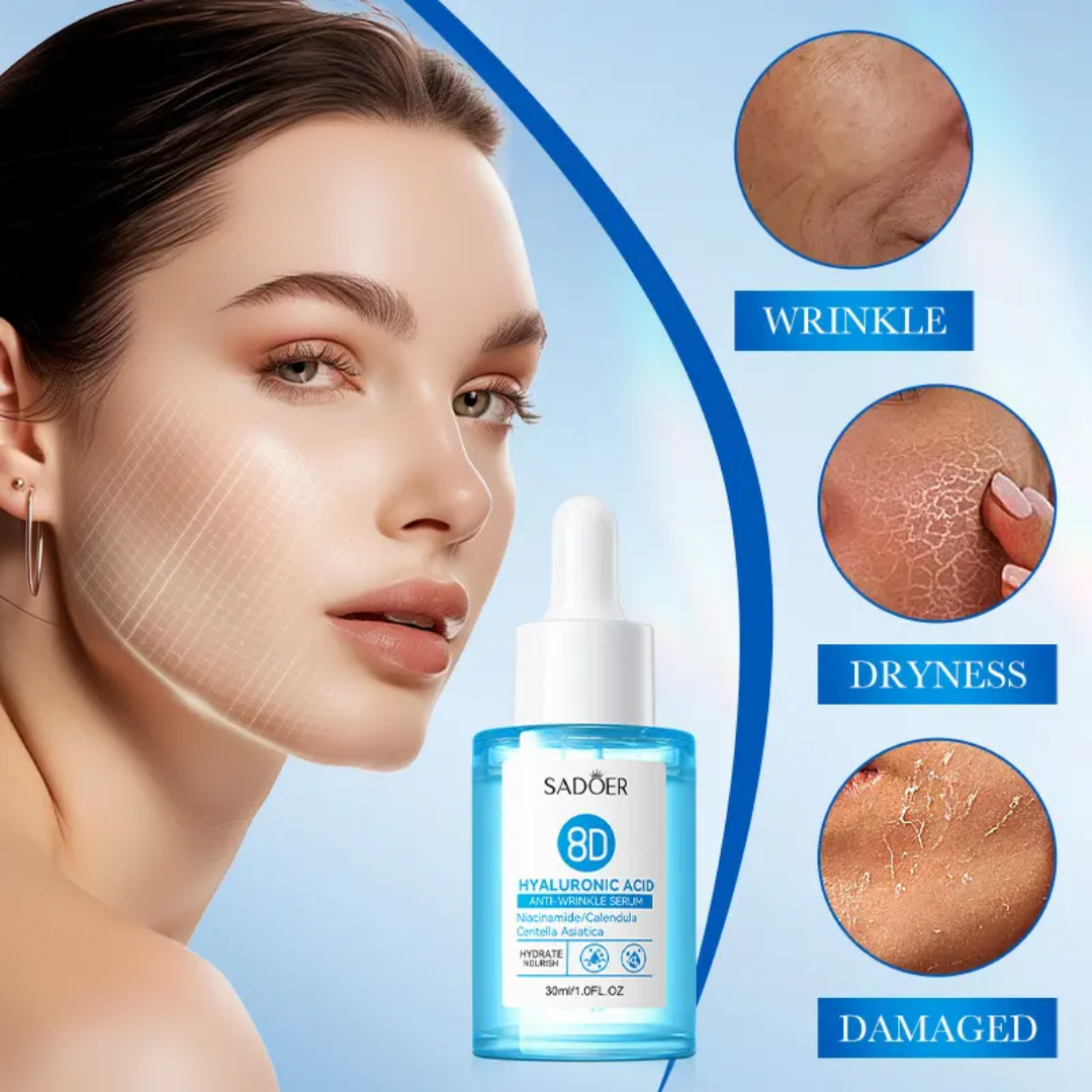 Picture of SADOER 8D Hyaluronic Acid Anti-Wrinkle Serum Niacinamide/Calendula Centella Asiatica 30ml