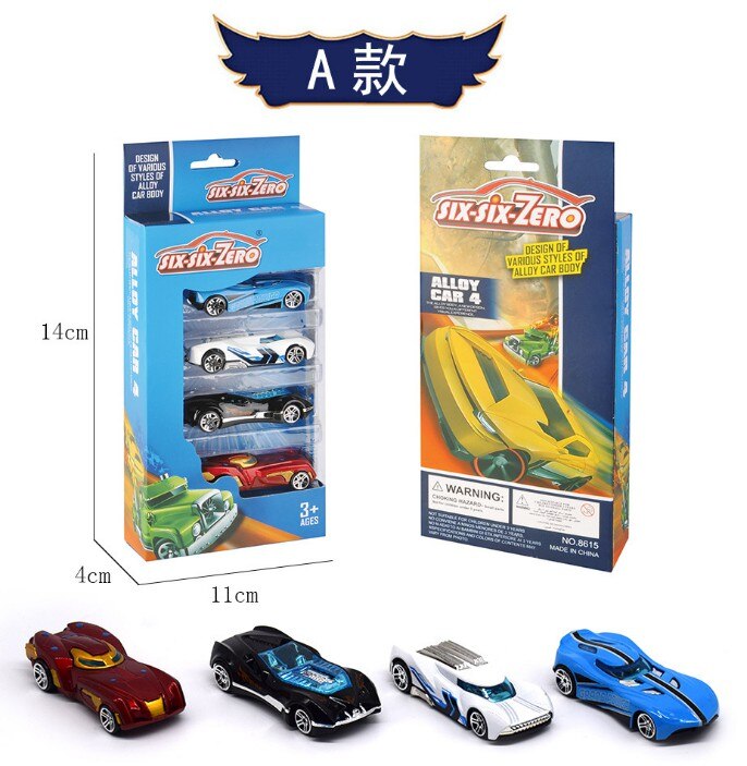 Buy various-styles-of-alloy-car-body-vehicle-4-pcs-box    at Best Price In Bangladesh