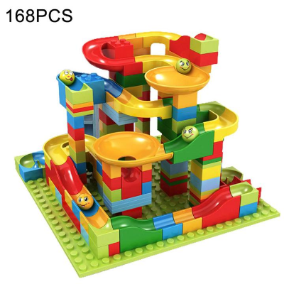 Buy 168pcs-building-blocks-toy-race-track-ball-abs-rotating-funnel-slide-brick-cartoon-ball-slideway-particle-inserting-toy-kids-gift    at Best Price In Bangladesh