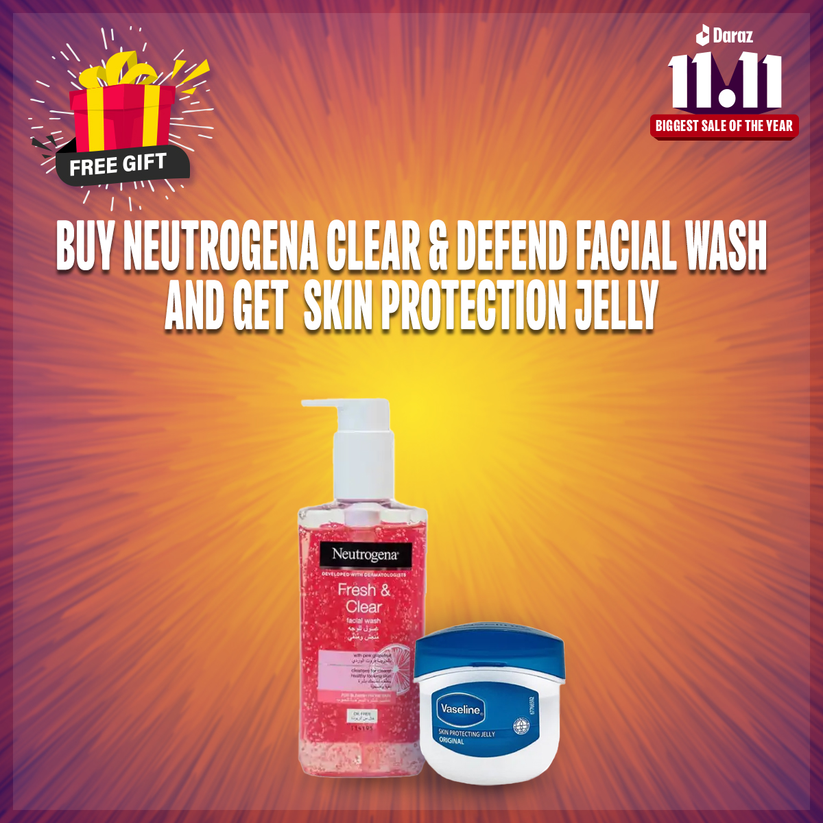Picture of Neutrogena Fresh & Clear Facial Wash (200ml)