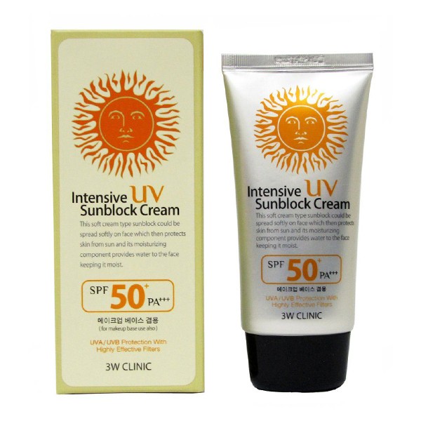 Picture of 3W Clinic Intensive UV Sunblock Cream SPF50 PA+++ 70ml