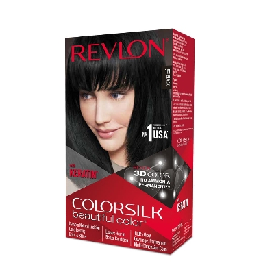 Picture of Colorsilk Hair Color Black 1N (40ml+40ml+11.8ml)