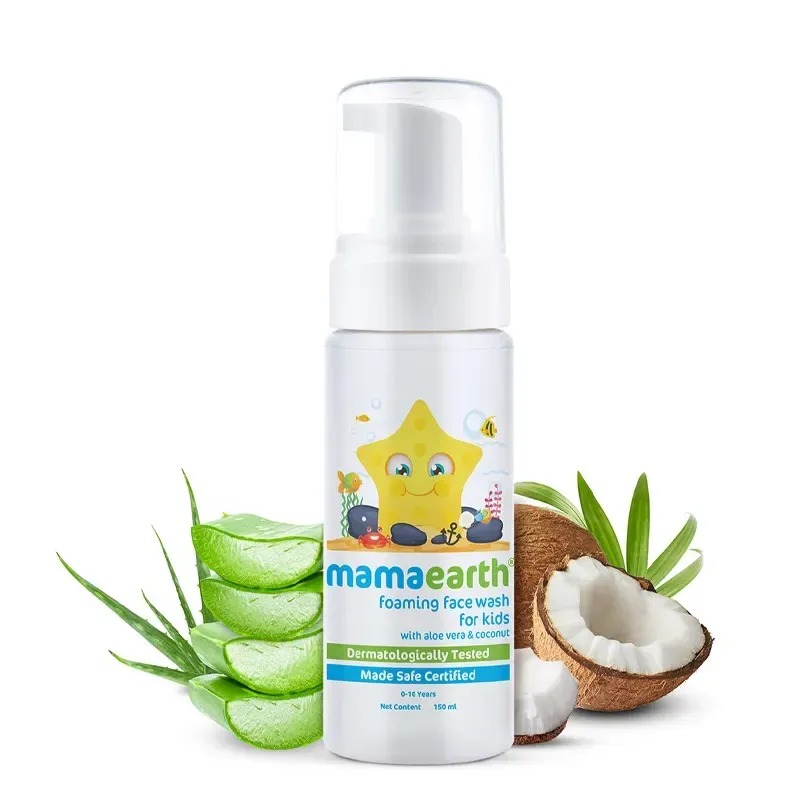 Picture of Mamaearth Foaming Baby Face Wash for Kids with Aloe Vera and Coconut 150ml
