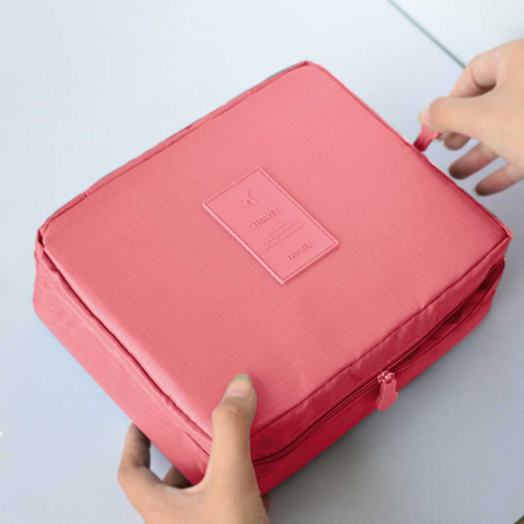 Picture of Cloth square large-capacity waterproof cosmetic bag/travel bag