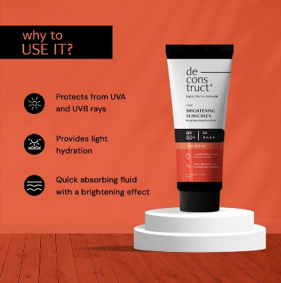 Picture of Deconstruct Fluid Brightening Sunscreen with spf 50+- 50g