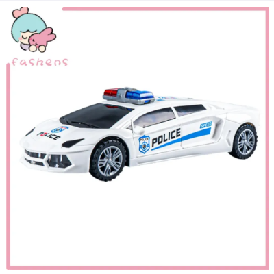 Picture of Deformation Rotat ing Car Toy Intelligent Rescue Emergency Cop Electric Car Toy
