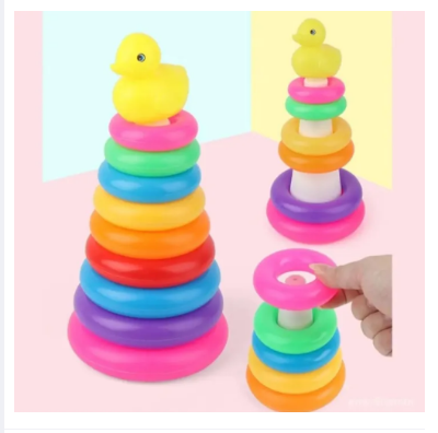 Picture of 6 Ring Piramid ring Toys - Multi Color toy for baby
