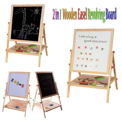 Picture of 2 In 1 Wooden Black &White Learning Writing Board