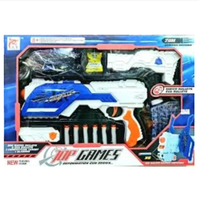 Picture of Air Soft Bullet Gun Toys Set Soft Dart Blaster Toys Foam Darts Gun With Bullet Holder and Target