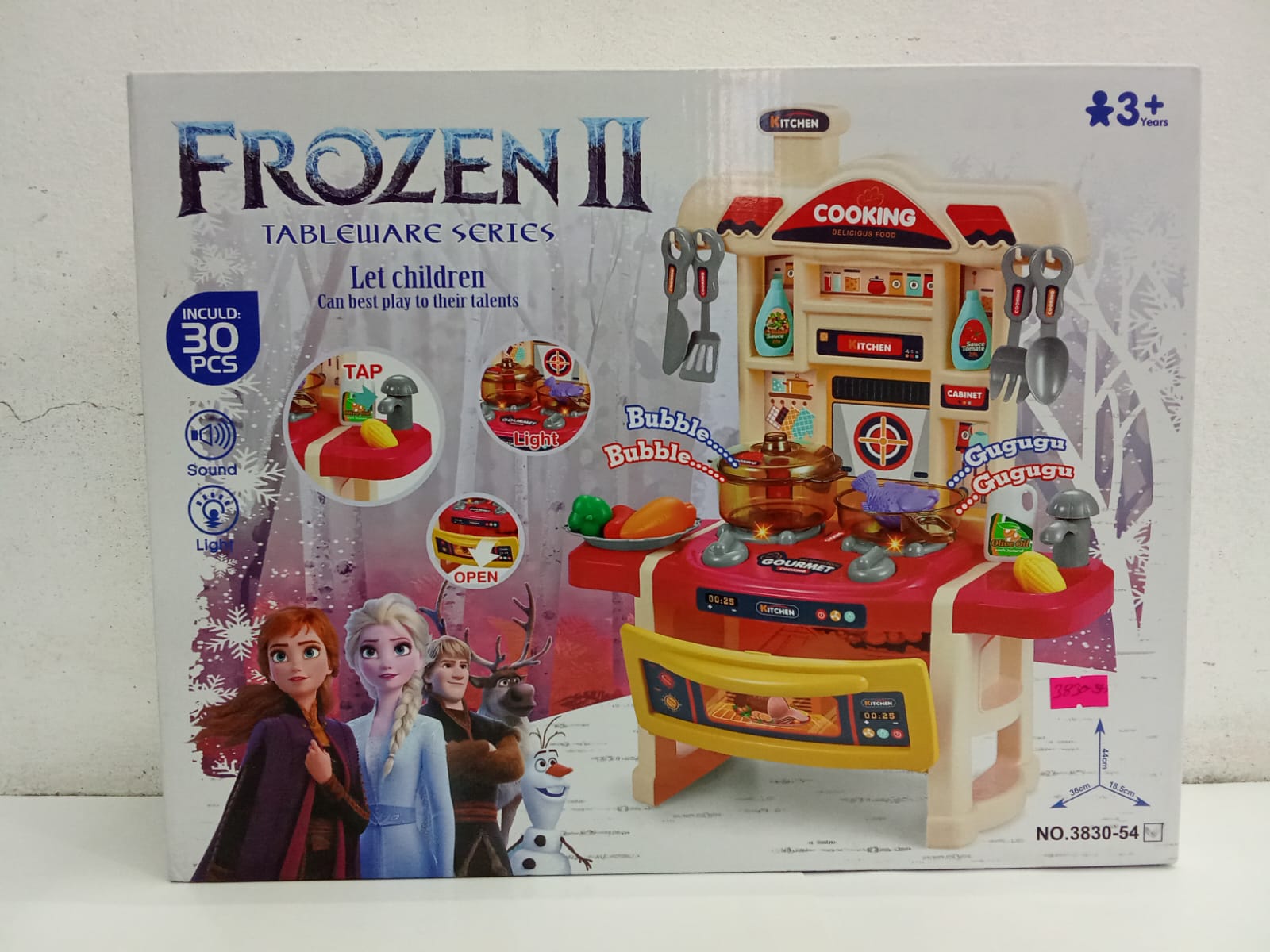 Picture of 23Pcs Children Play House Tableware with Light Music Kitchen Toy Set Kids Gift